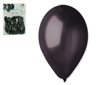 Balónky OBYČ. 10 ks černé