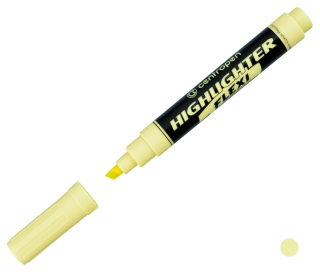 Zvýrazňovač Centropen 8542 FLEXI pastel žlutá