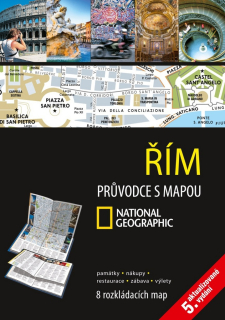 Řím Průvodce s mapou / 12 rozkládacích map