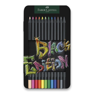 PASTELKY FABER-CASTELL BLACK EDITION - 12 BAREV