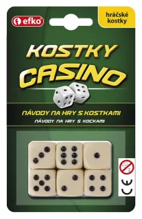 Hrací kostky Casino - keramické