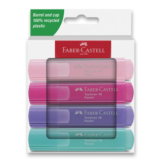 Zvýrazňovač Faber-Castell TEXTLINER 46 pastel 4 barvy