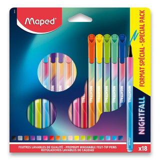Fixy Maped Color'Peps Deco Nightfall 18 barev