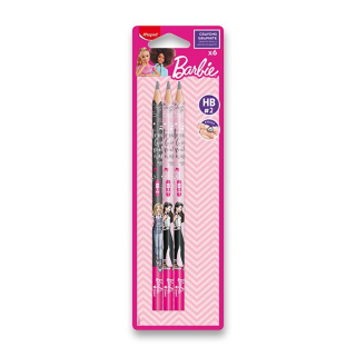 Grafitová tužka Maped Barbie HB, 6 ks