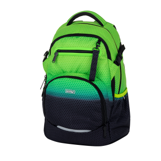 Školní batoh OXY Ombre - black / green
